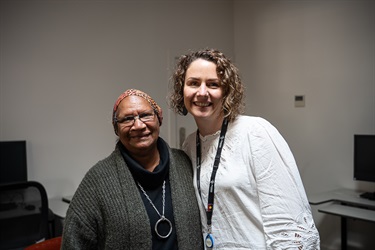 Dr Eileen Harrison and Katie Gleisner from Pyrenees Shire