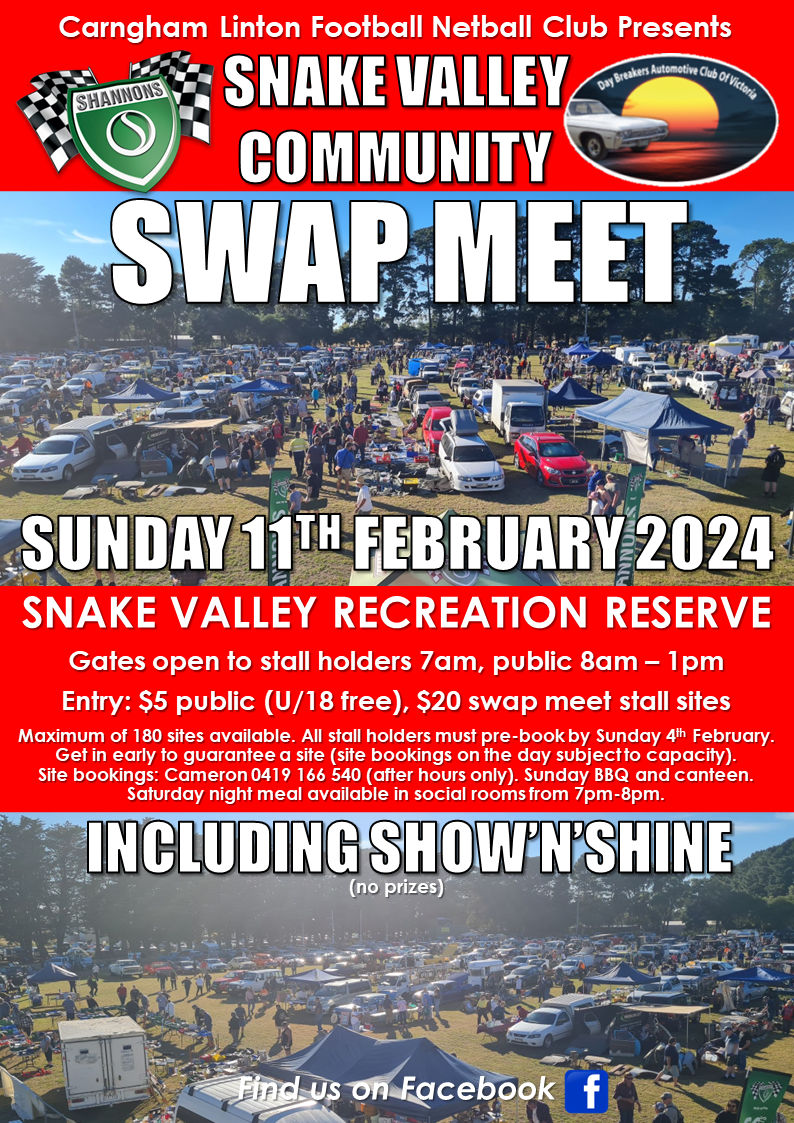Snake Valley Swap Meet 2024 Pyrenees Shire Council